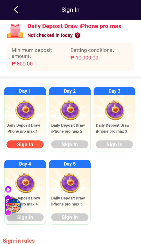 NicePH daily and recurring promo